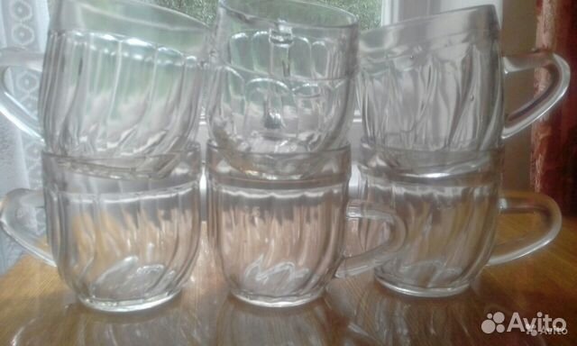 Пивная кружка витые грани 30-59г СССР пузатая мног