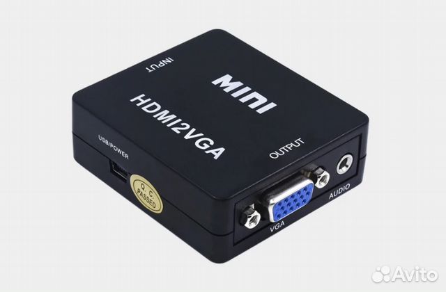 Переходник hdmi - VGA+аудио с доп питанием