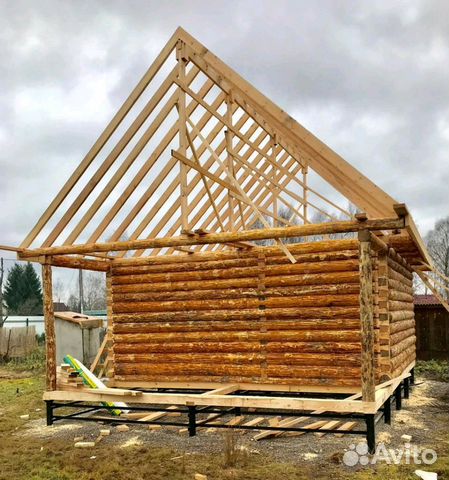 Сруб дома 6х6м+2м(терраса) Сруб дома 6х6м+2м(терраса)