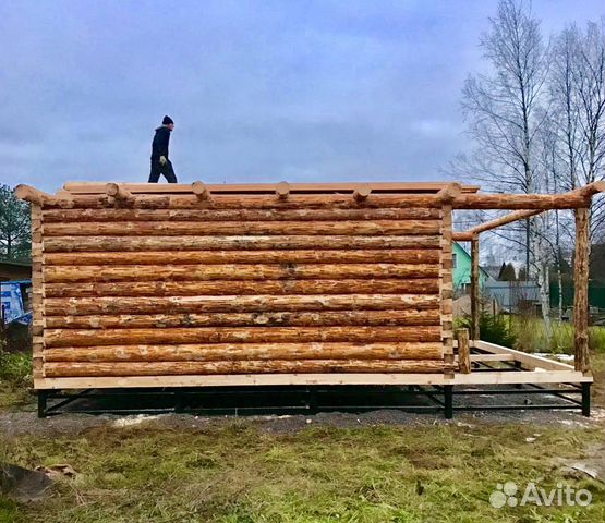Сруб дома,бани.6х6+2м