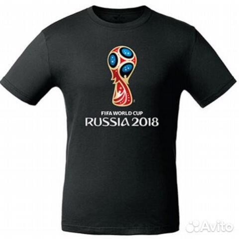 Футболка мужская Эмблема Fifa. Черная. Все размеры Футболка мужская Эмблема Fifa. Черная. Все размеры