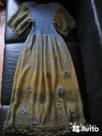 Дизайнерские платья и кардиганы - шелк, лен