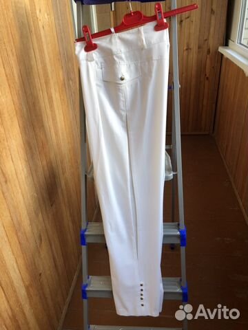 Брюки летние,белые.Турция. Р.48
