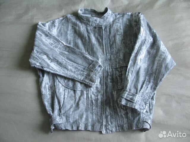 Новая куртка-накидка хлопок унисекс