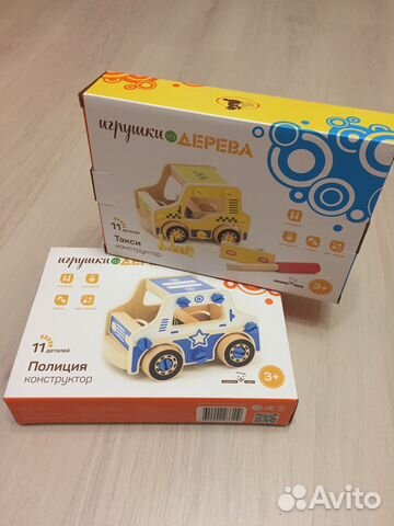 Деревянный конструктор -машинка