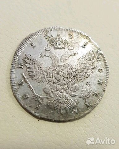 Рубль Анны Иоановны 1738г,портрет Лефкена в хороше Рубль Анны Иоановны 1738г,портрет Лефкена в хороше