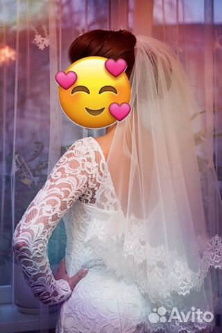 Свадебное платье с фатой