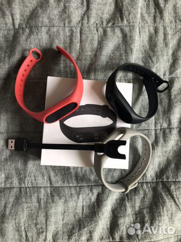 Xiaomi mi band 2 с зарядкой и ремешками