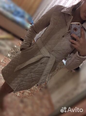 Стёганное пальто