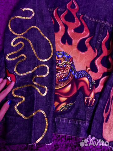 Джинсовая куртка Gap c Hand Made