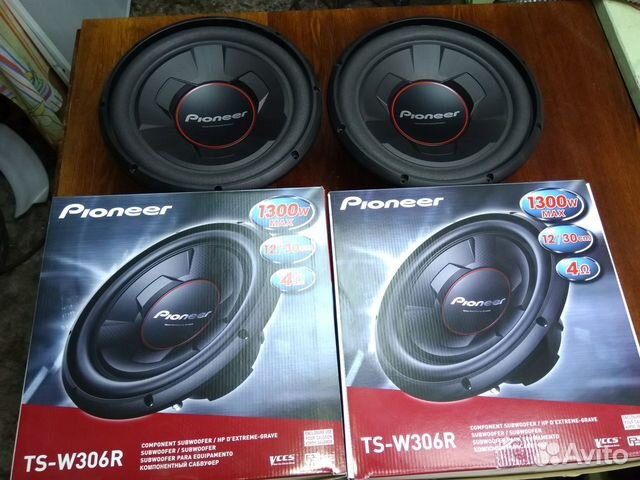 pioneer blue subwoofer