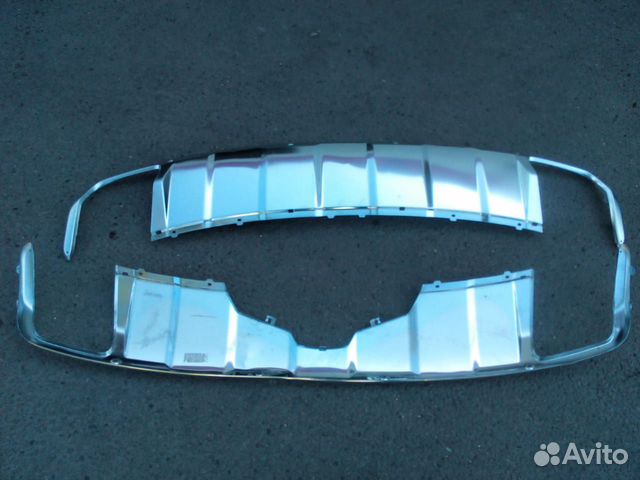 Хром накладка юбки заднего бампер mercedes gl x164