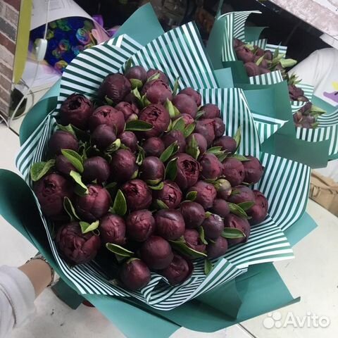 Букет красных пионов Букет красных пионов