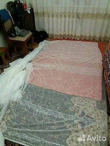 Тюль 10 метров ширина 3 метра купоном