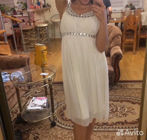 Платье в греческом стиле с камнями