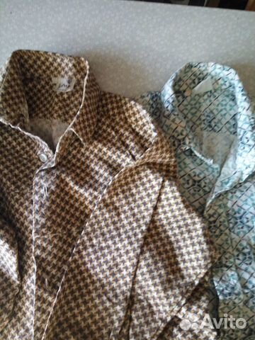 Рубашки байковые х/б Вьетнам СССР размер 34-36