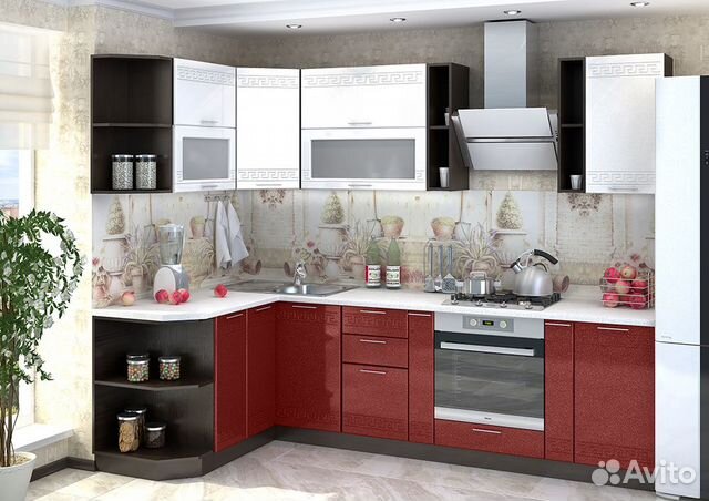 Кухонный гарнитур угловой 2,8х1,5 м Кухонный гарнитур угловой 2,8х1,5 м