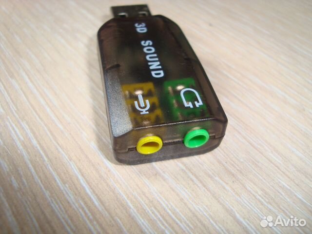 Внешняя звуковая карта 3D USB для PC