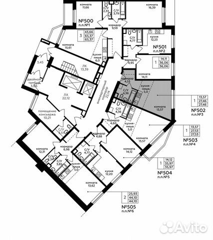 1-к квартира, 27.5 м², 1/17 эт.