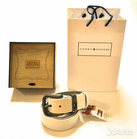Мужской ремень / Tommy Hilfiger / новый (белый)