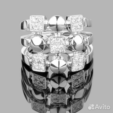 Золотое кольцо Bvlgari с бриллиантами Lucea Золотое кольцо Bvlgari с бриллиантами Lucea