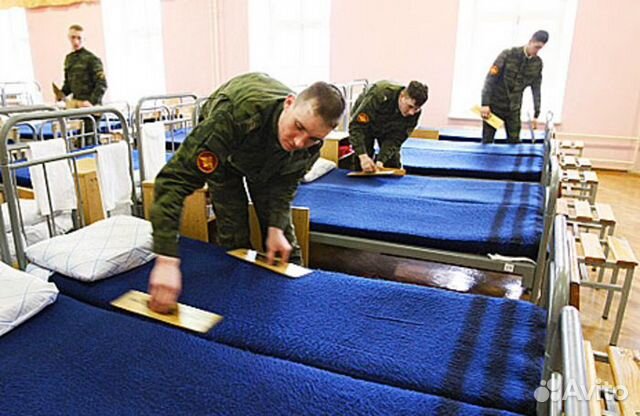 Одеяло армейское шерстяное СССР