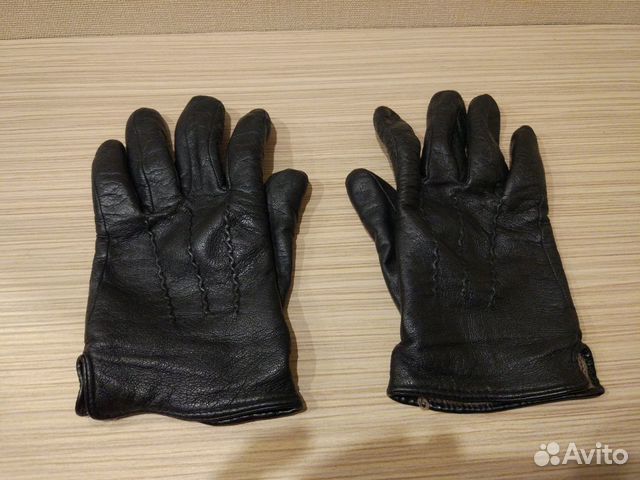 Перчатки мужские кожаные