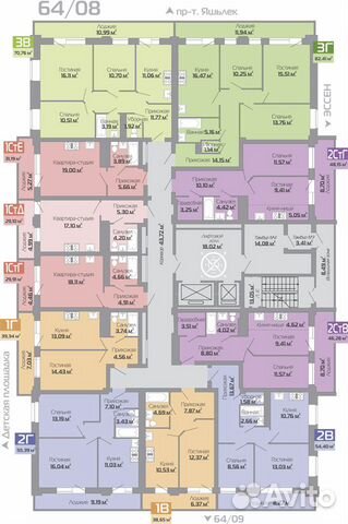 1-к квартира, 38.7 м², 10/18 эт.