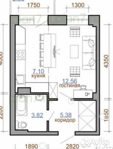 1-к квартира, 32 м², 5/10 эт.