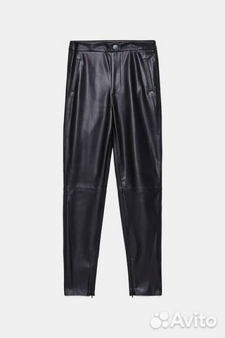 Кожаные лосины Зара