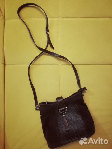 Сумка из натуральной замши, б/у немного