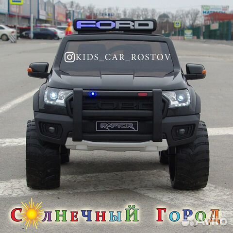 Детский электромобиль Ford Raptor Police Детский электромобиль Ford Raptor Police