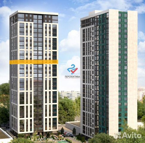 2-к квартира, 35.4 м², 17/26 эт.