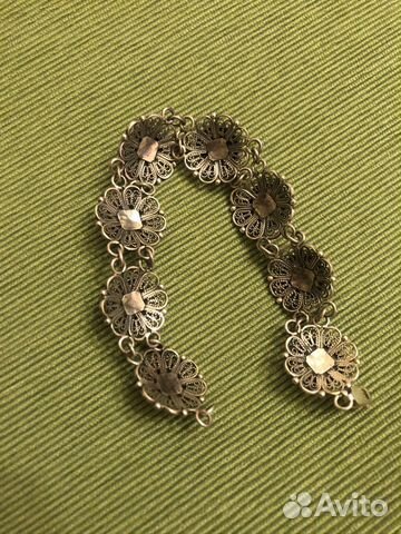 Новый браслет из серебра с нат. жемчугом