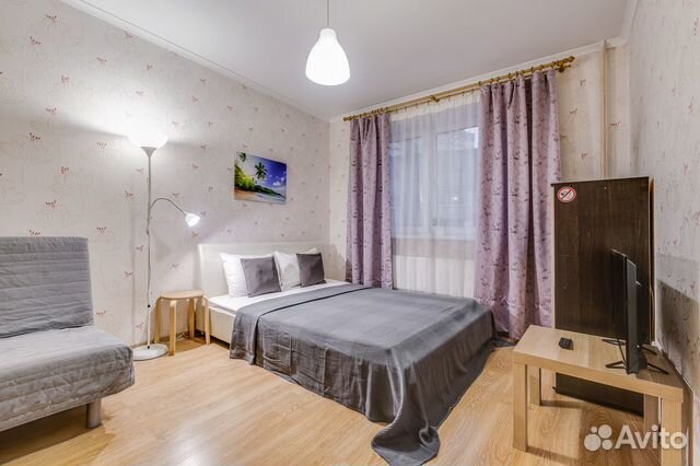 

1-к. квартира, 34 м², 2 кровати