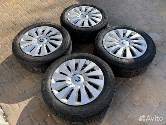 Диски оригинал VAG R16 5/112 + колпаки Skoda Диски оригинал VAG R16 5/112 + колпаки Skoda