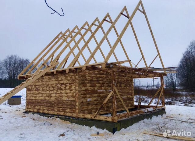 Сруб дома из бревна 6/6+3(6/9) Сруб дома из бревна 6/6+3(6/9)