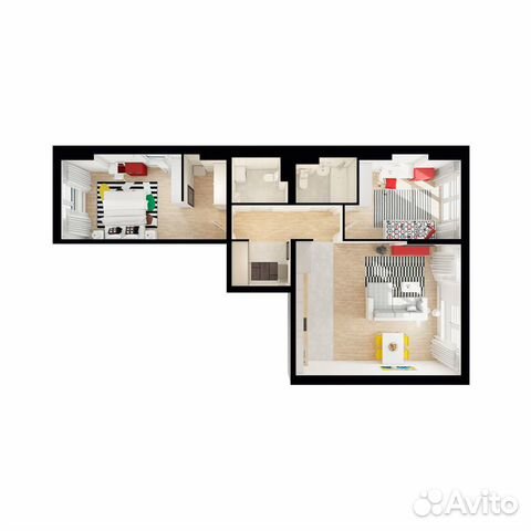 3-к квартира, 78.2 м², 4/14 эт. 3-к квартира, 78.2 м², 4/14 эт.