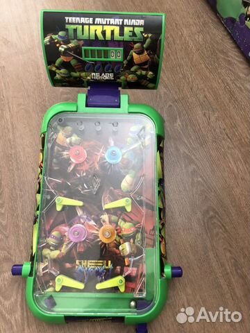 Настольная игра пинболл черепашки Ниндзя Настольная игра пинболл черепашки Ниндзя