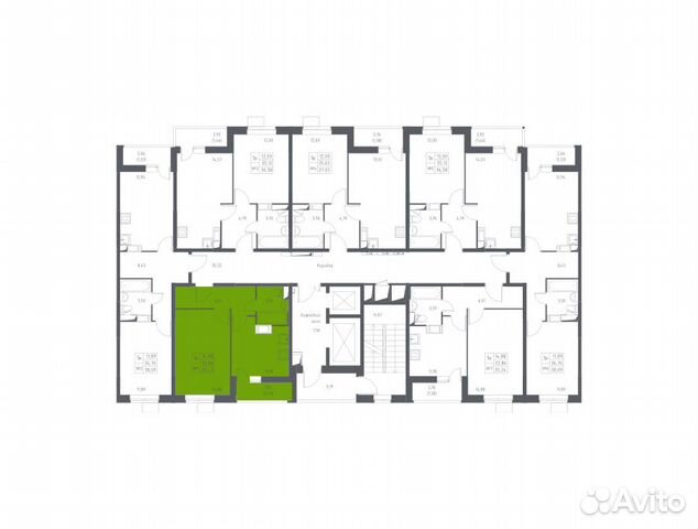 1-к квартира, 35.4 м², 13/17 эт.