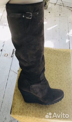 Сапоги замшевые на гейше Сапоги замшевые на гейше