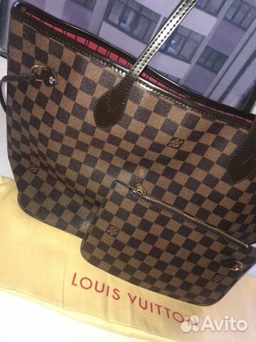 Сумка Шоппер Louis Vuitton Neverfull Луи Витон Azu