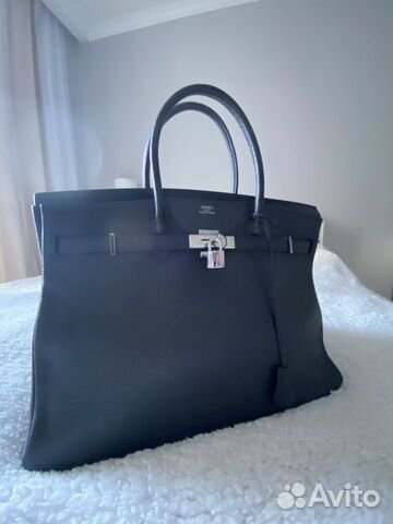 Сумка кожаная в стиле Hermes