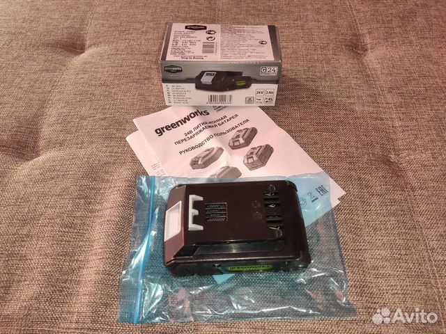Новый аккумулятор Greenworks G24B2 24V 2Ah Новый аккумулятор Greenworks G24B2 24V 2Ah