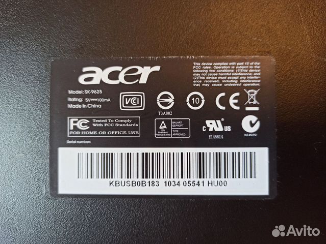 Клавиатура Acer SK-9625 Клавиатура Acer SK-9625