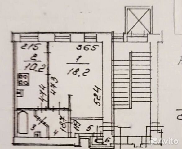 1-к квартира, 38 м², 5/6 эт. 1-к квартира, 38 м², 5/6 эт.