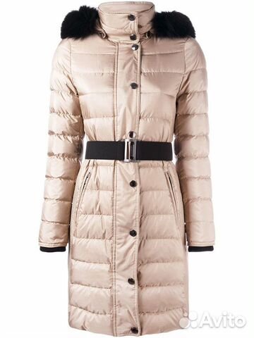 Пуховик удлиненный с поясом Burberry Пуховик удлиненный с поясом Burberry