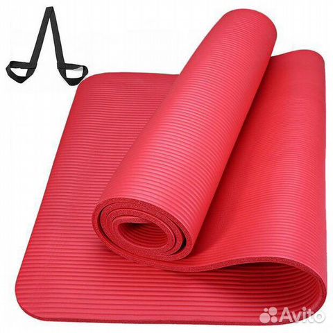 Коврик гимнастический нбк 183х61х1,0 см Коралловый
