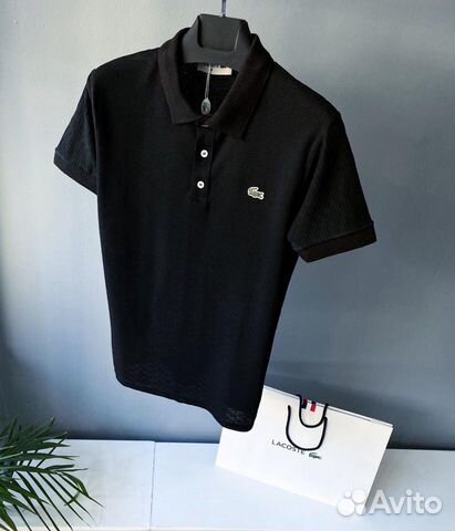 Футболка Lacoste polo Чёрная Футболка Lacoste polo Чёрная