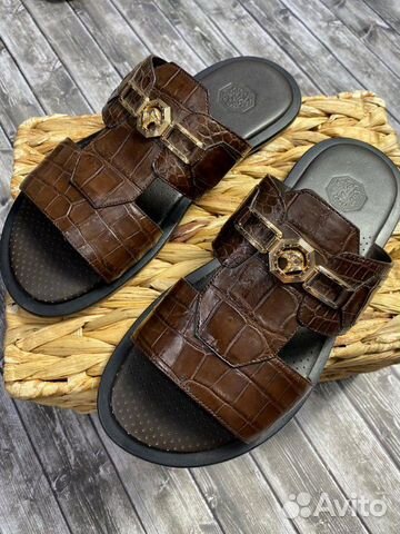 Сандалии Stefano Ricci крокодил